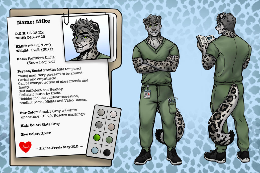 Ref sheet ~ $180 (base price - 2 poses of your choice + color palette + name/info of your character - prices can go up if you'd like to have more poses and elements, contact me to discuss)